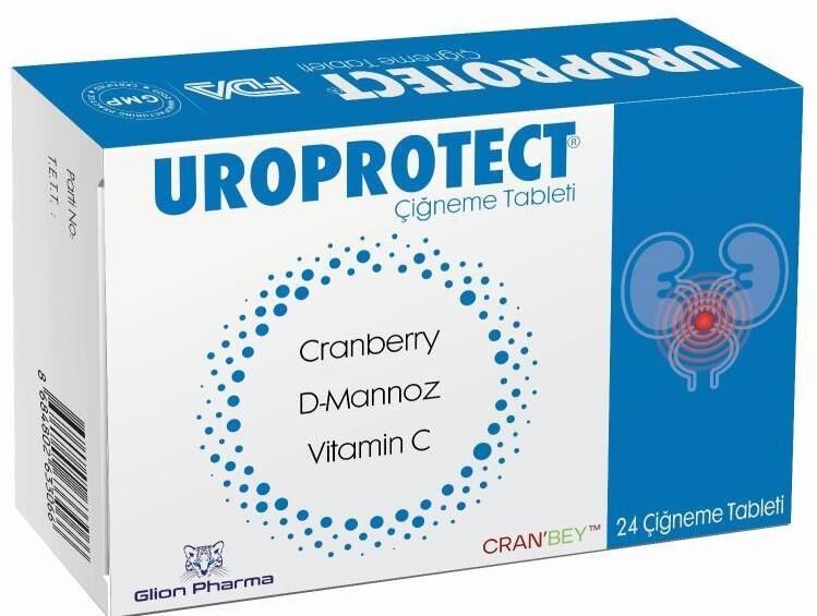 Glion Pharma Uroprotect 24 Çiğneme Tableti