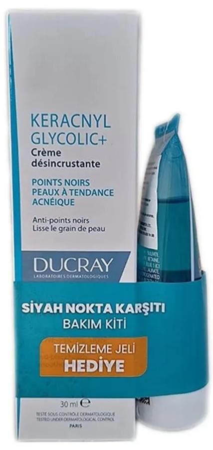 Ducray Keracnyl Glycolic+ Cream 30 ml + Keracnyl Jel 40ml Hediye