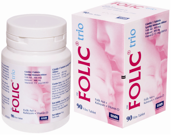 Assos Folic-trio 90 Tablet