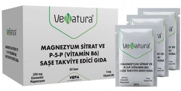 Venatura Sitrat P-5-P Vitamin B6 Saşe Takviye Edici Gıda