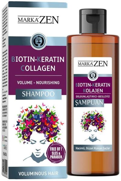 Markazen Biotin Ceratin Collagen 350ml | Dolgunlaştırıcı ve Besleyici Şampuan