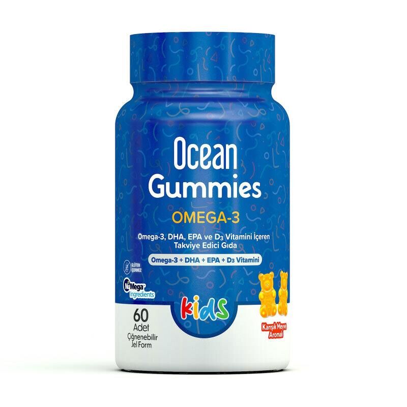 Orzax Ocean Gummies Omega-3 60 Çiğnenebilir Jel Form