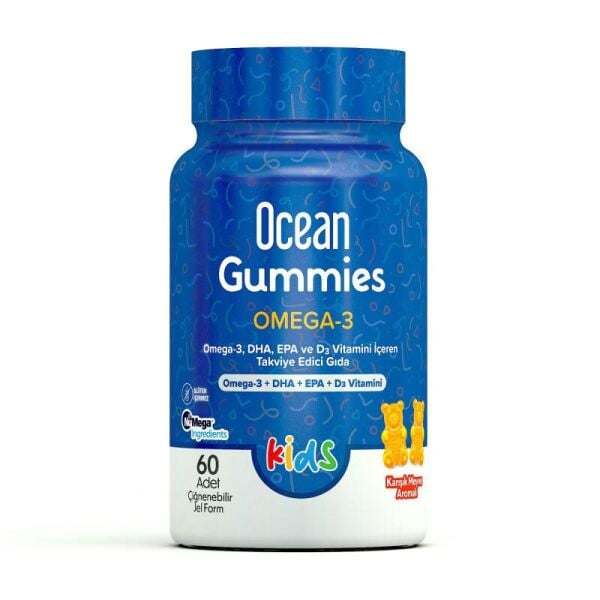 Orzax Ocean Gummies Omega-3 60 Çiğnenebilir Jel Form