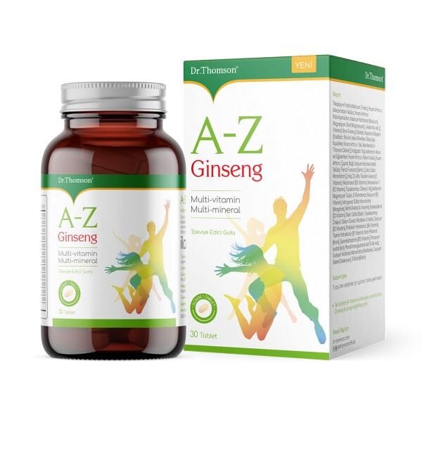 Dr. Thomson A-Z Ginseng Multivitamin ve Multimineral 30 Tablet