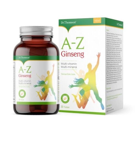 Dr. Thomson A-Z Ginseng Multivitamin ve Multimineral 30 Tablet