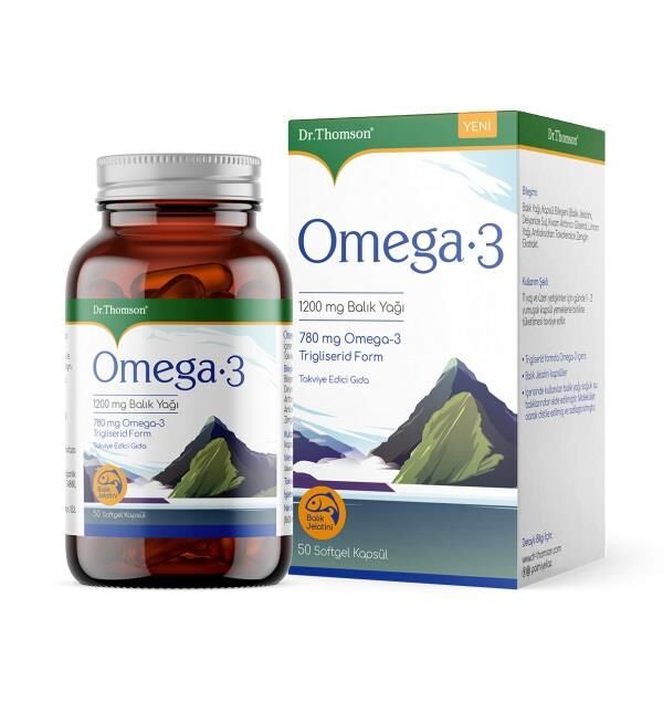 Dr. Thomson Omega-3 1200 mg Balık Yağı 50 Kapsül