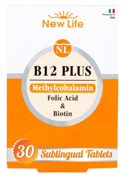 NewLife B12 Plus Methylcobalamin 30 Tablet | Dilaltı Tablet