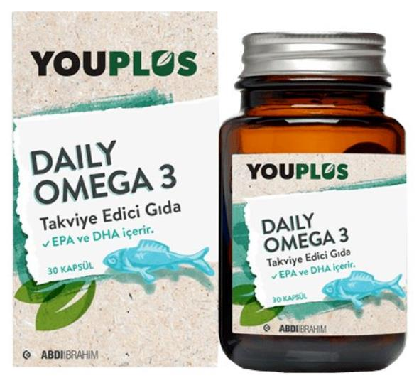 You Plus Daily Omega-3 30 Kapsül