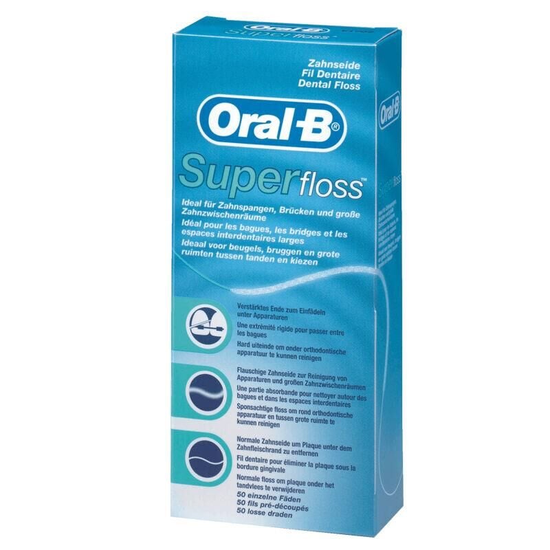 Oral-B Super Floss 50 Adet Diş İpi