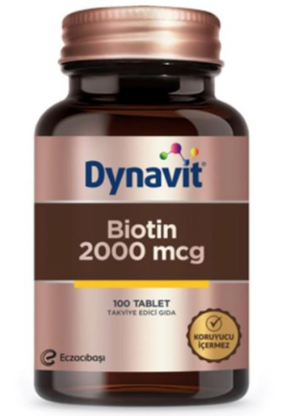 Dynavit Biotin 2000mcg 100 Tablet