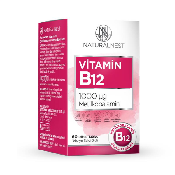 Naturalnest Vitamin B12 60 Dilaltı Tablet İkili Avantaj Paket