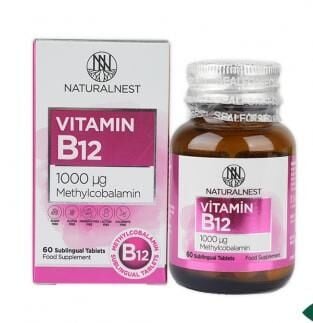 Naturalnest Vitamin B12 60 Dilaltı Tablet İkili Avantaj Paket