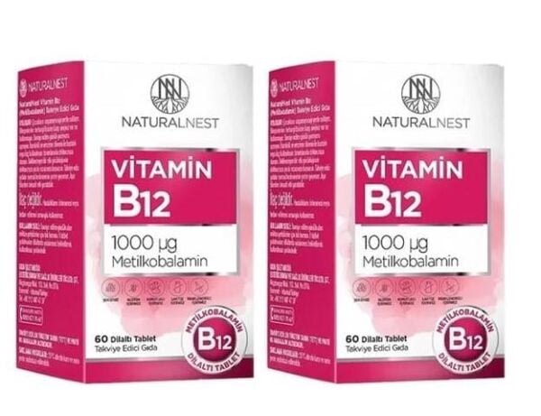 Naturalnest Vitamin B12 60 Dilaltı Tablet İkili Avantaj Paket