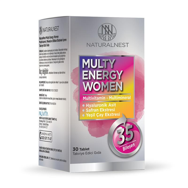 Naturalnest Multıvıtamın Bayan 30 Tablet