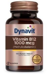 Dynavit Vitamin B12 1000mcg Sublingual 100 Tablet | Dilaltı Tablet