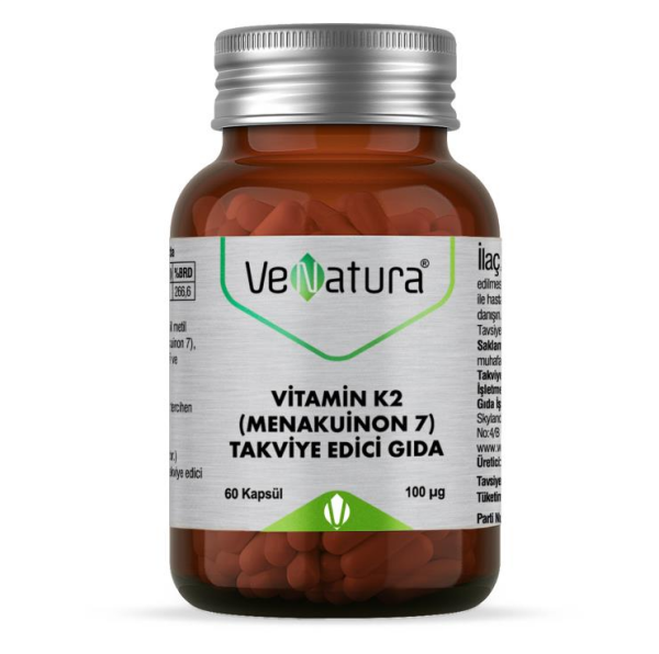 Venatura Vitamin K2 (Menakuinon 7) 100mcg 60 Kapsül