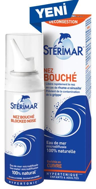 Sterimar Tıkalı Burun Hipertonik Deniz Suyu Spreyi 100ml