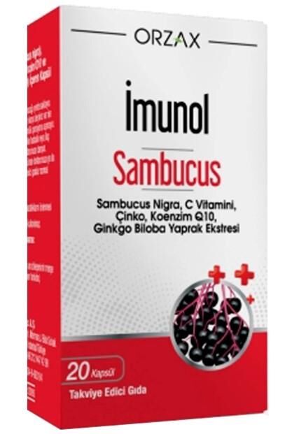 Orzax İmunol Sambucus 20 Kapsül