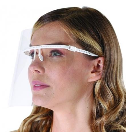 Dentac GoggleFace Shield | Gözlük Tipi Yüz Koruma Kalkanı