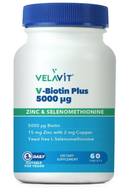 Velavit V-Biotin Plus 5000mcg 60 Tablet