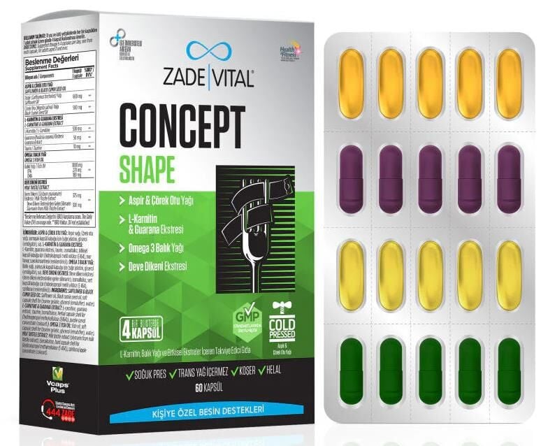 Zade Vital Concept Shape 60 Kapsül