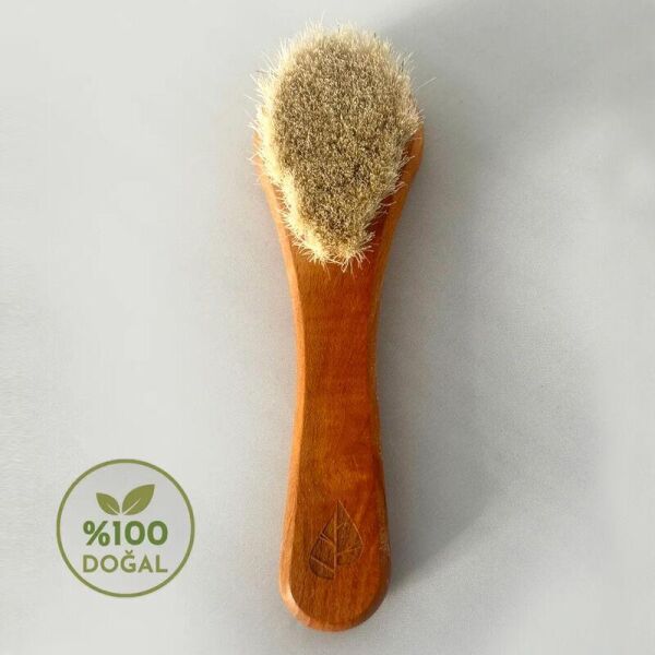 Ecowera Doğal At Kılı Yüz Bakım Fırçası