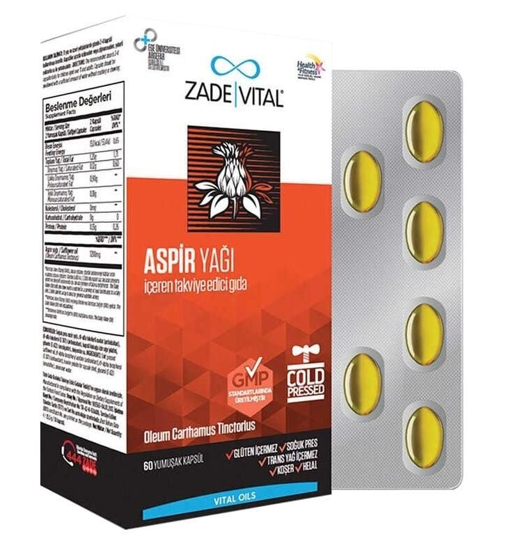 Zade Vital Aspir Yağı 60 Yumuşak Kapsül