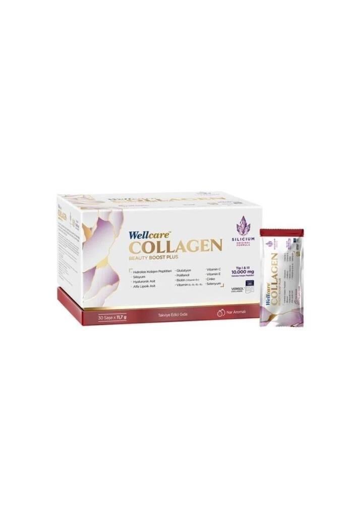 Wellcare Collagen Beauty Boost Plus 30 Saşe | Nar Aromalı