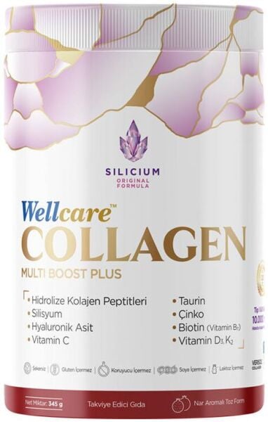Wellcare Collagen Nar Aromalı 345g | Multi Boost Plus