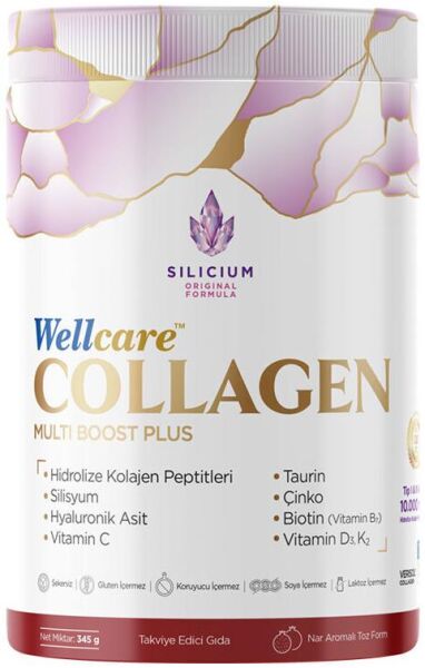 Wellcare Collagen Nar Aromalı 345g | Multi Boost Plus