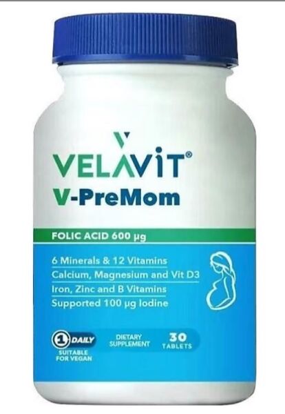 Velavit V-PreMom Folic Acid 30 Tablet