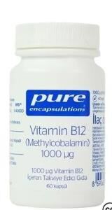 Pure Encapsulations Vitamin B12 1000mcg 30 Kapsül