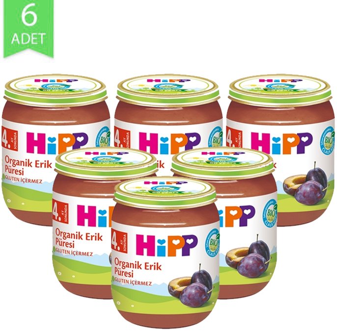Hipp Organik Meyve Püresi Erik 125gr | 6 Adet