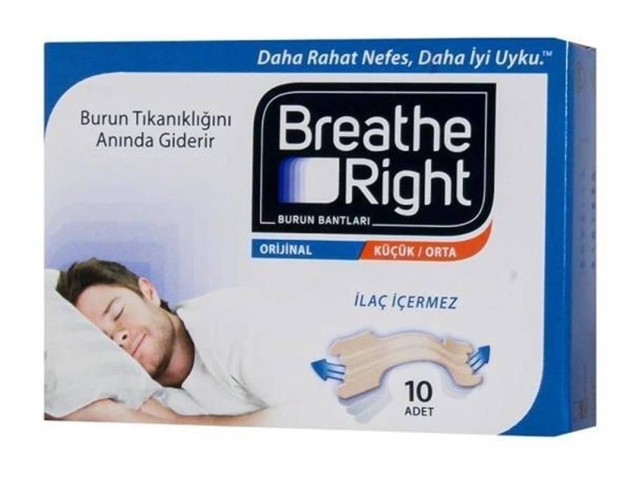 Breathe Right Burun Bandı Klasik | 10 Adet