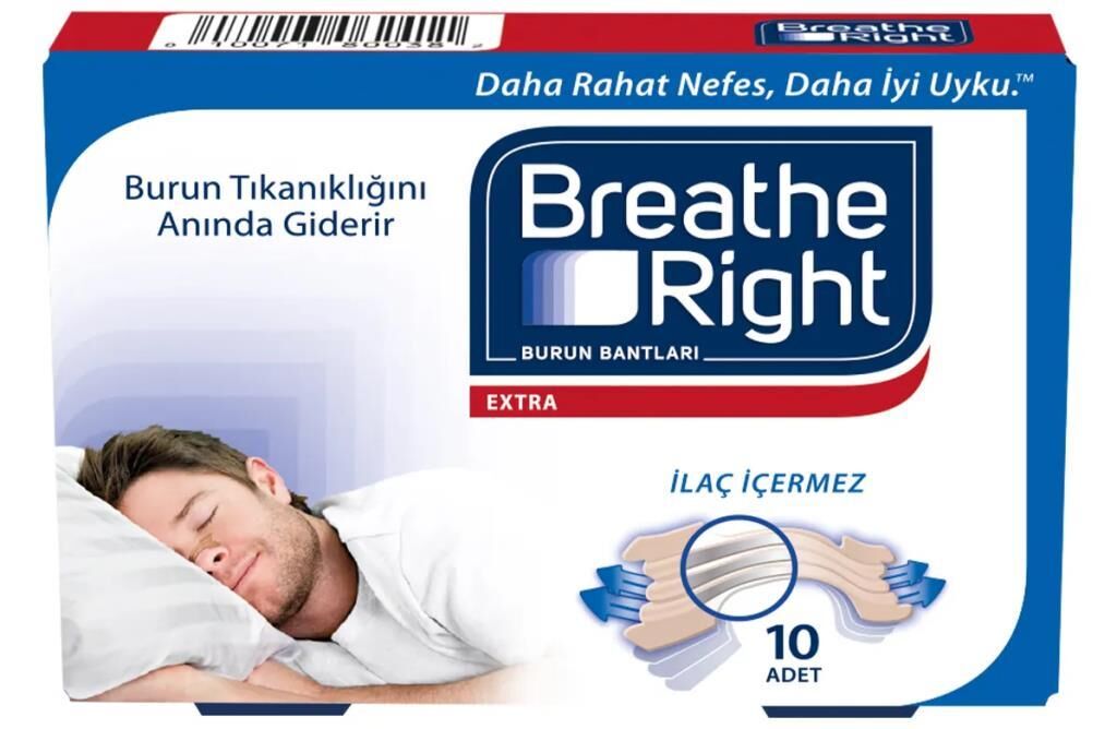 Breathe Right Burun Bandı Extra | 10 Adet