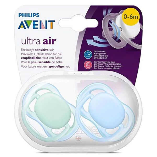 Philips Avent Yalancı Emzik Ultra Air Erkek | 0-6 Ay, 2 Adet