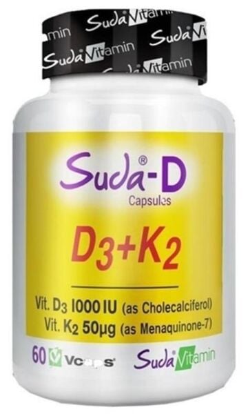 Suda Vitamin Suda-D D3+K2 60 Kapsül