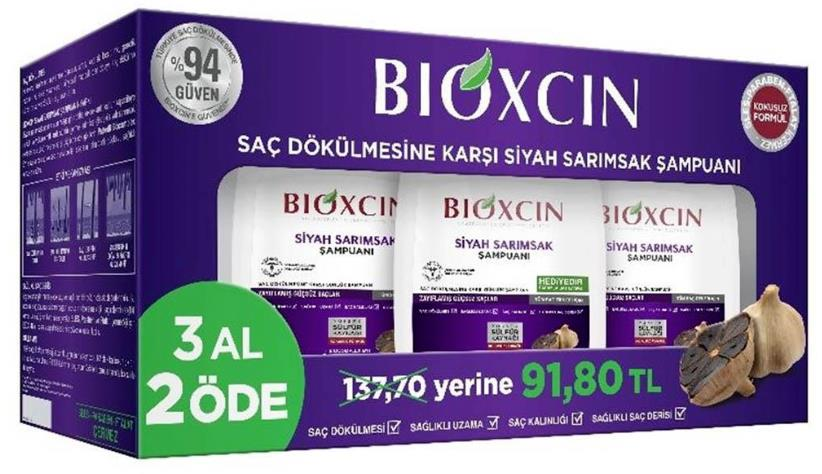 Bioxcin Siyah Sarımsak Şampuanı 300ml | 3 Al 2 Öde