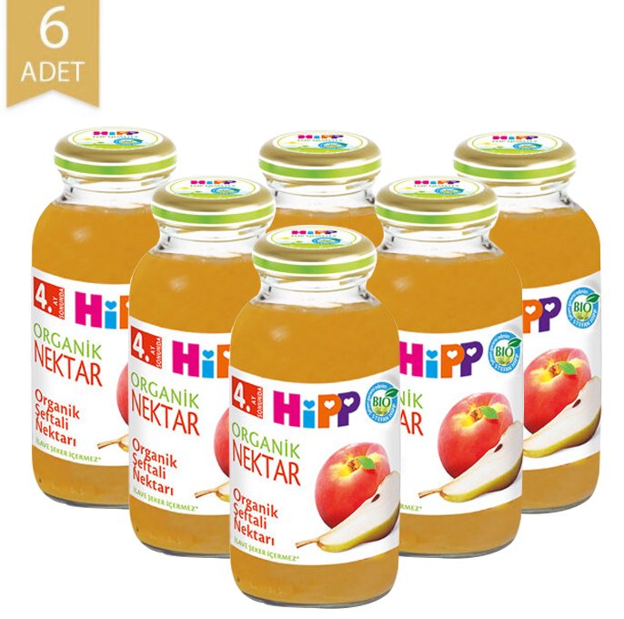 Hipp Organik Şeftali Suyu 210ml | 6 Adet