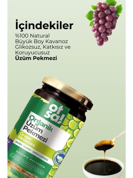 Otsa Organik Üzüm Pekmezi 620 g | Doğal Katkısız