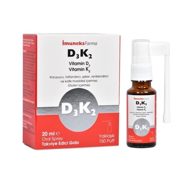 İmuneks Farma Vitamin D3 K2 Sprey 20ml