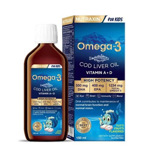 Nutraxin Omega-3 Çocuklar İçin 150 ml | COD Liver Oil