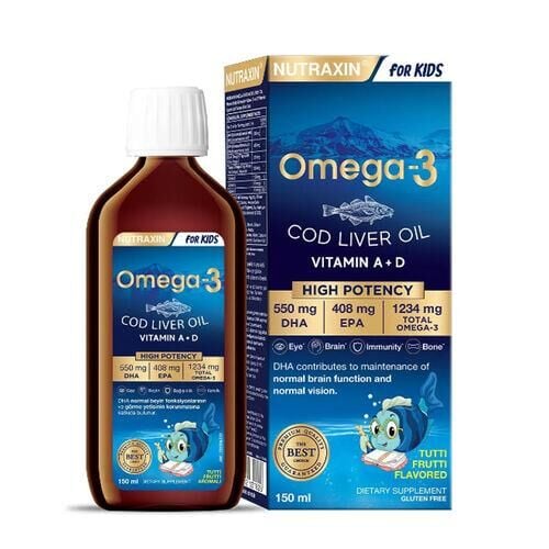 Nutraxin Omega-3 Çocuklar İçin 150 ml | COD Liver Oil