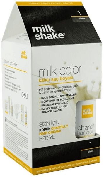Milkshake Colour Kalıcı Saç Boyası 1 - Siyah