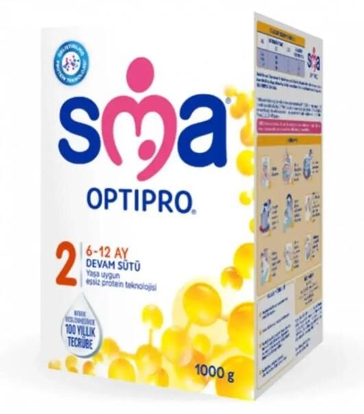 SMA OptiPro 2 1000gr | 6-12 Ay Bebek Devam Sütü