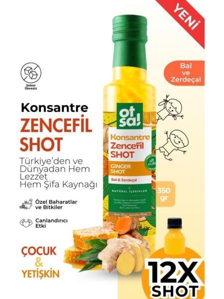 Otsa Konsantre Zencefil Shot 350 g | Bal Zerdeçal