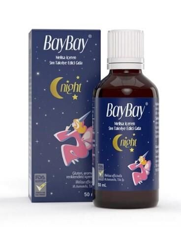 BayBay Night Melisa İçeren Sıvı Takviye Edici Gıda 50ml