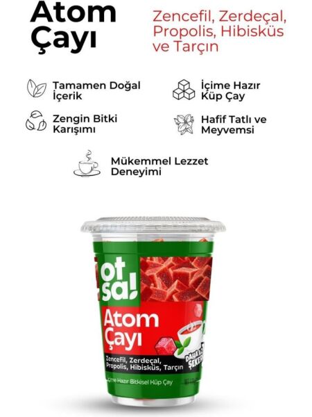 Otsa Atom Çayı 170 g | İçime Hazır Bitkisel Küp Çay