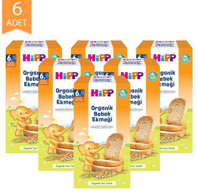 Hipp Organik Bebek Ekmeği B Vitaminli 100gr | 6 Adet