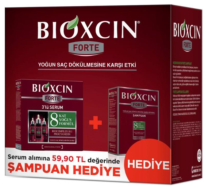 Bioxcin Forte Saç Dökülmesine Karşı Bakım Seti | Şampuan Hediye
